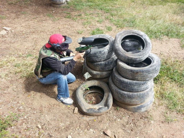 Jugando al paintball